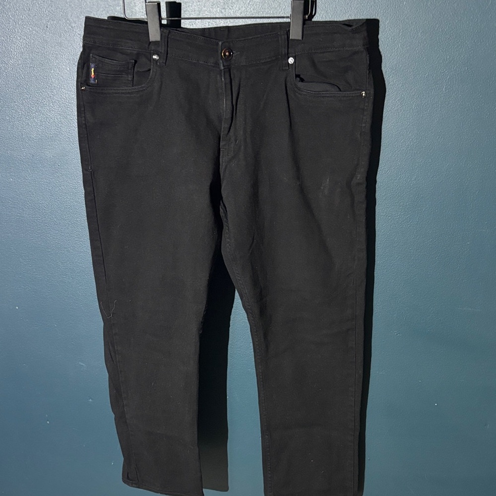 Sleek Black Straight Men's Jeans